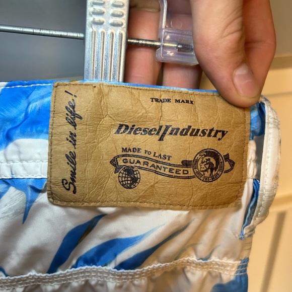 Vintage Diesel Industry palm leaves swim shorts - Picture 4 of 16